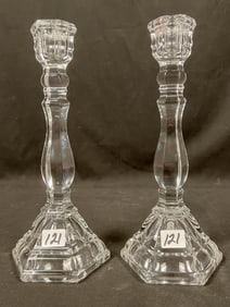 Tiffany & Co. Crystal Pair of Candlesticks