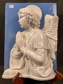 Porcelain Angel Wall Plaque by Zaccagnini