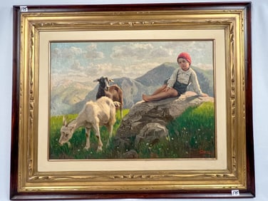 Alberto Zardo Italian Oil on Canvas