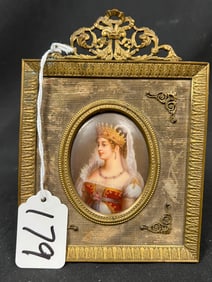 Hand Painted Porcelain Miniature Portrait