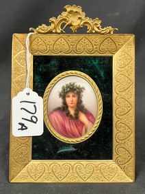 Hand Painted Miniature Portrait 1893