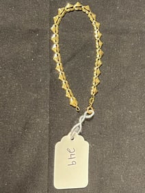 14K Gold Open Heart Bracelet