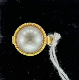 Mabe Pearl 14K Gold Ring