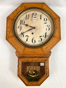 Regulator Ingrahm Octagon Schoolhouse Clock