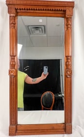 Victorian Walnut Entry Mirror