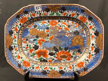 Early Chinese Hand Painted Platter