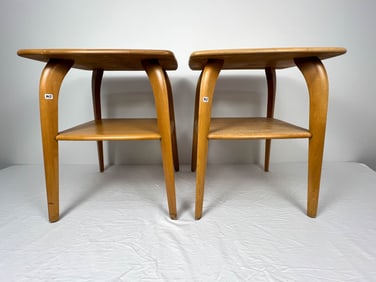 Pair Heywood Wakefield 2 Tier End Tables