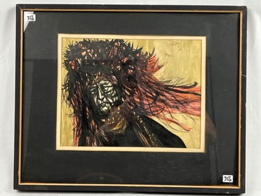 R. Lyons, Rapunzel Colored Ink and India Ink 1960's