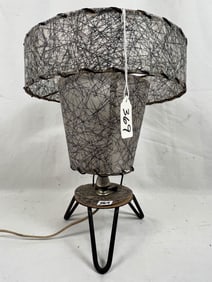 1950's Atomic Spun Plastic 2 Tier Lamp