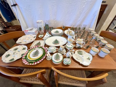 Spode England Christmas Tree China lot