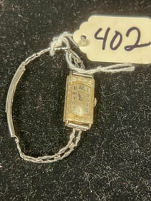 14K White Gold Longines Art Deco Ladies Watch