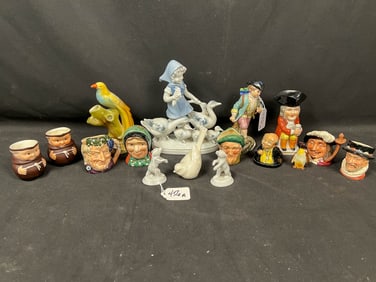 Mixed Lot of Porcelain Figurines/Toby Mugs