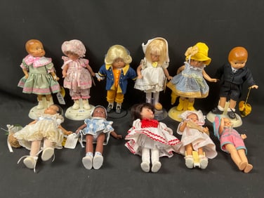 Lot of 11 Dolls Effanbee