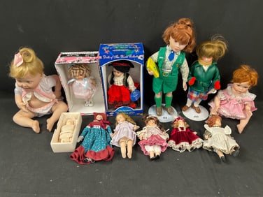 Lot of 15 New Porcelain Dolls
