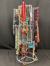 Immense Display Rack Filled with Necklaces