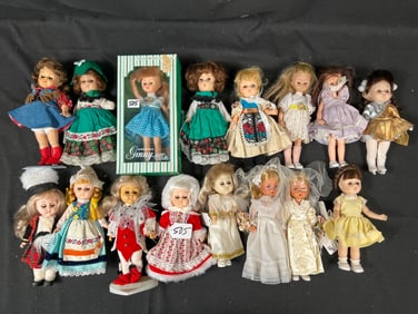 Lot of 16 Rubber Dolls