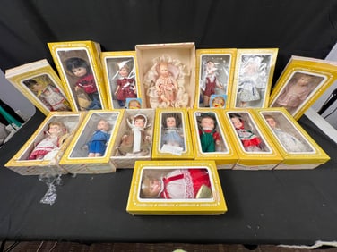 Lot of 15 Effanbee Dolls in Boxes