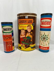 Set of 3 Vintage Building toys