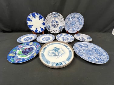 10 Pieces of Blue/White Dishes