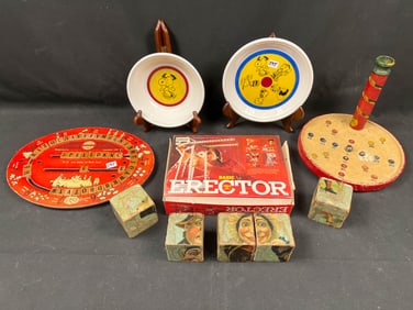 Eclectic Vintage Games and Snoopy Dishes