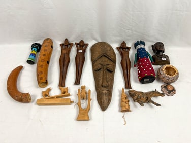 Wood Carved Ethnic Lot