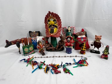 Mixed Lot of Folk Art Items