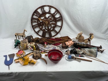 Mixed Lot of Folk Art Items