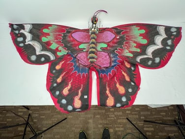 Folk Art Cloth Butterfly Kite