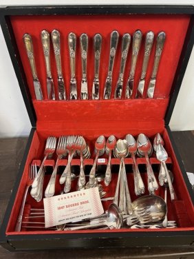 Silverplate Adoration by Rogers Bros. Flatware set in Box