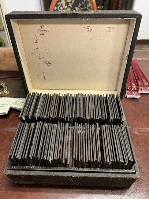 Box of Antique Glass Picture Slides (1 of 5)