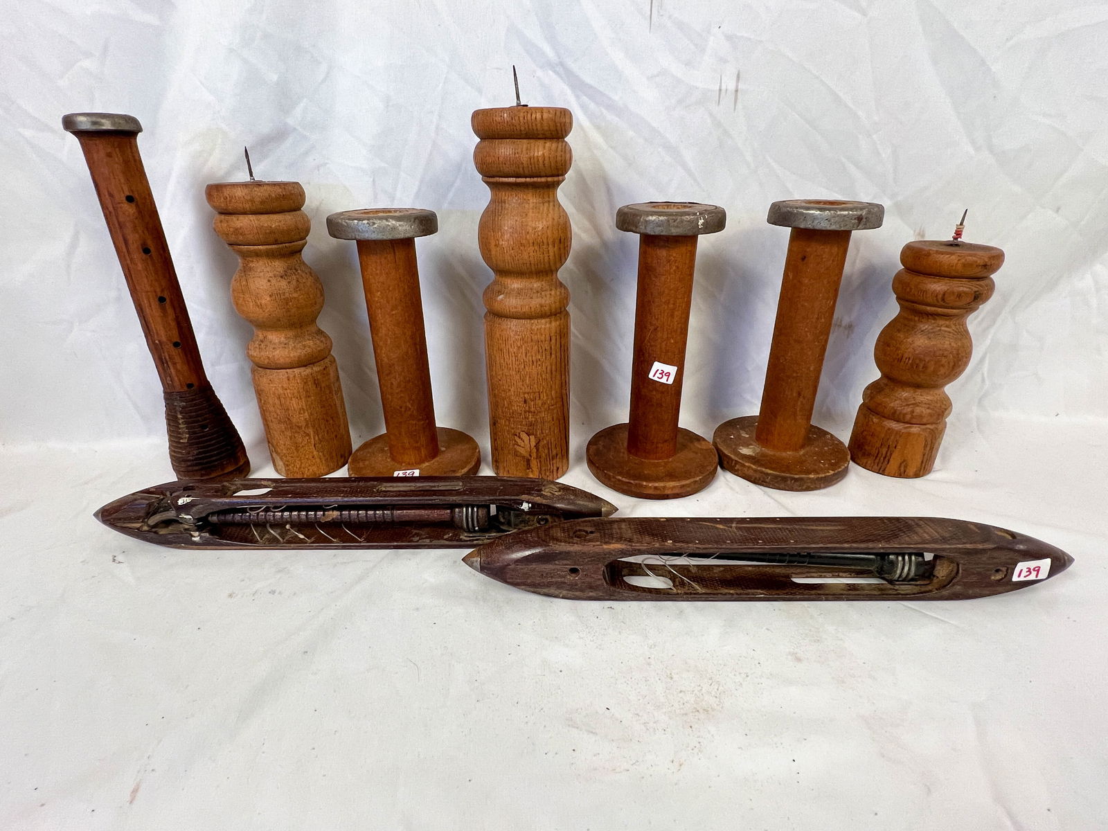 4 Spool Candle Holders, 2 Bobbins and 3 Candle Holders (1 of 4)