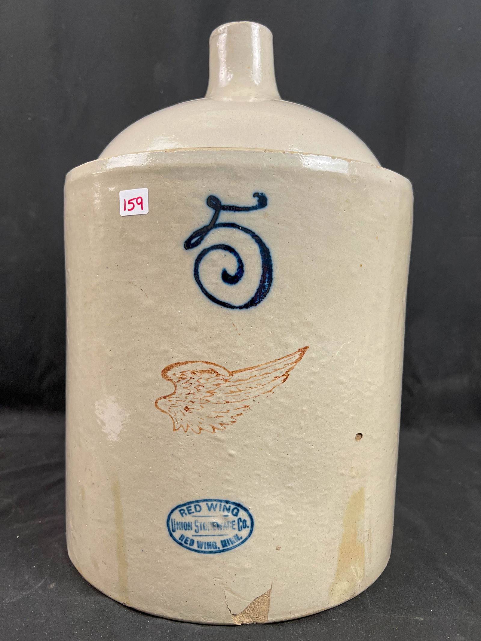 5 Gallon Red Wing Crock Jug (1 of 3)