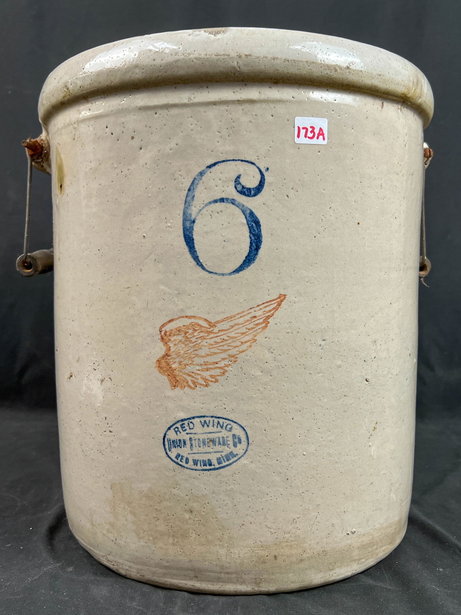 6 Gallon Red Wing Crock with Handles (1 of 4)