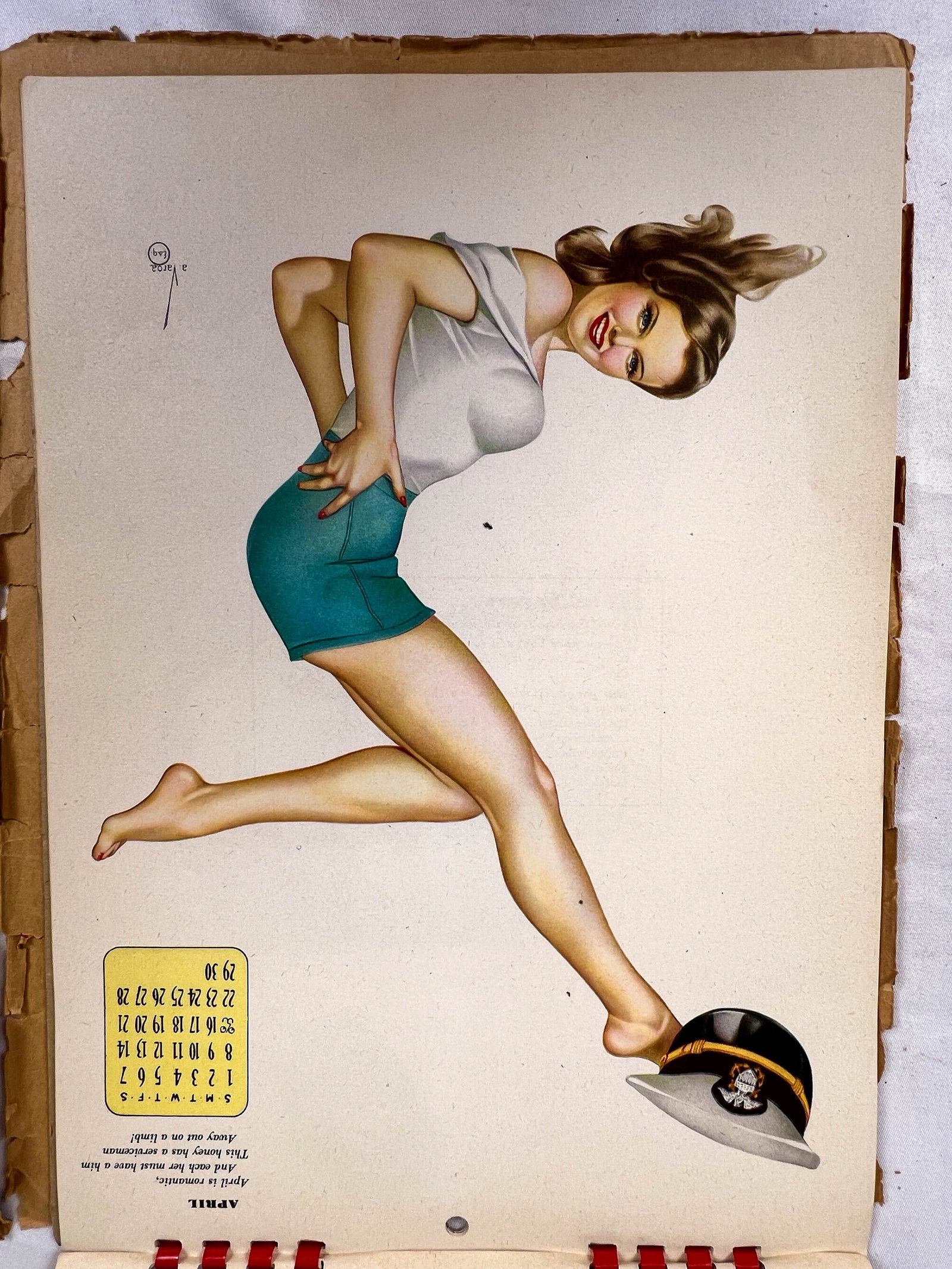 Varga 1944 Pin Up Calendar (1 of 4)