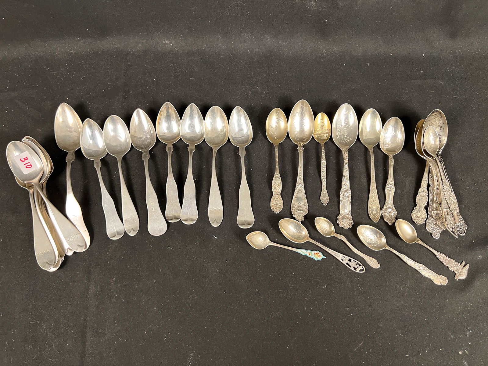 Sterling Souvenir Spoons and A. G Reed Coin Silver Spoons (1 of 3)