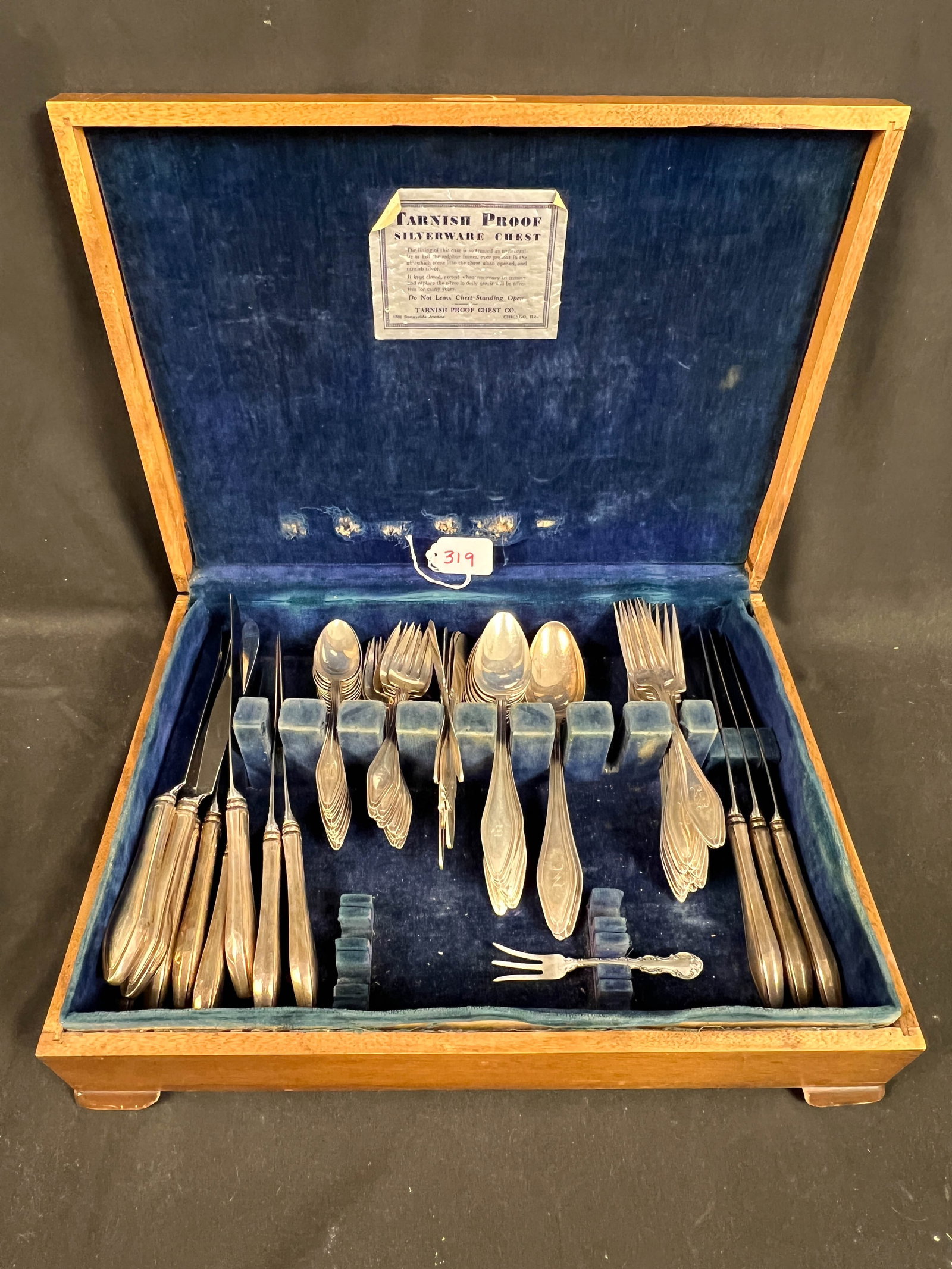 Sterling Flatware Towle "Mary Chilton" Service for 12 with 6 Piece Place Settings (1 of 4)