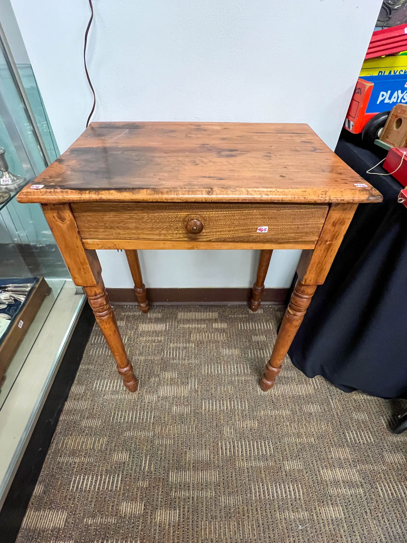 Single drawer pine wash stand (1 of 3)