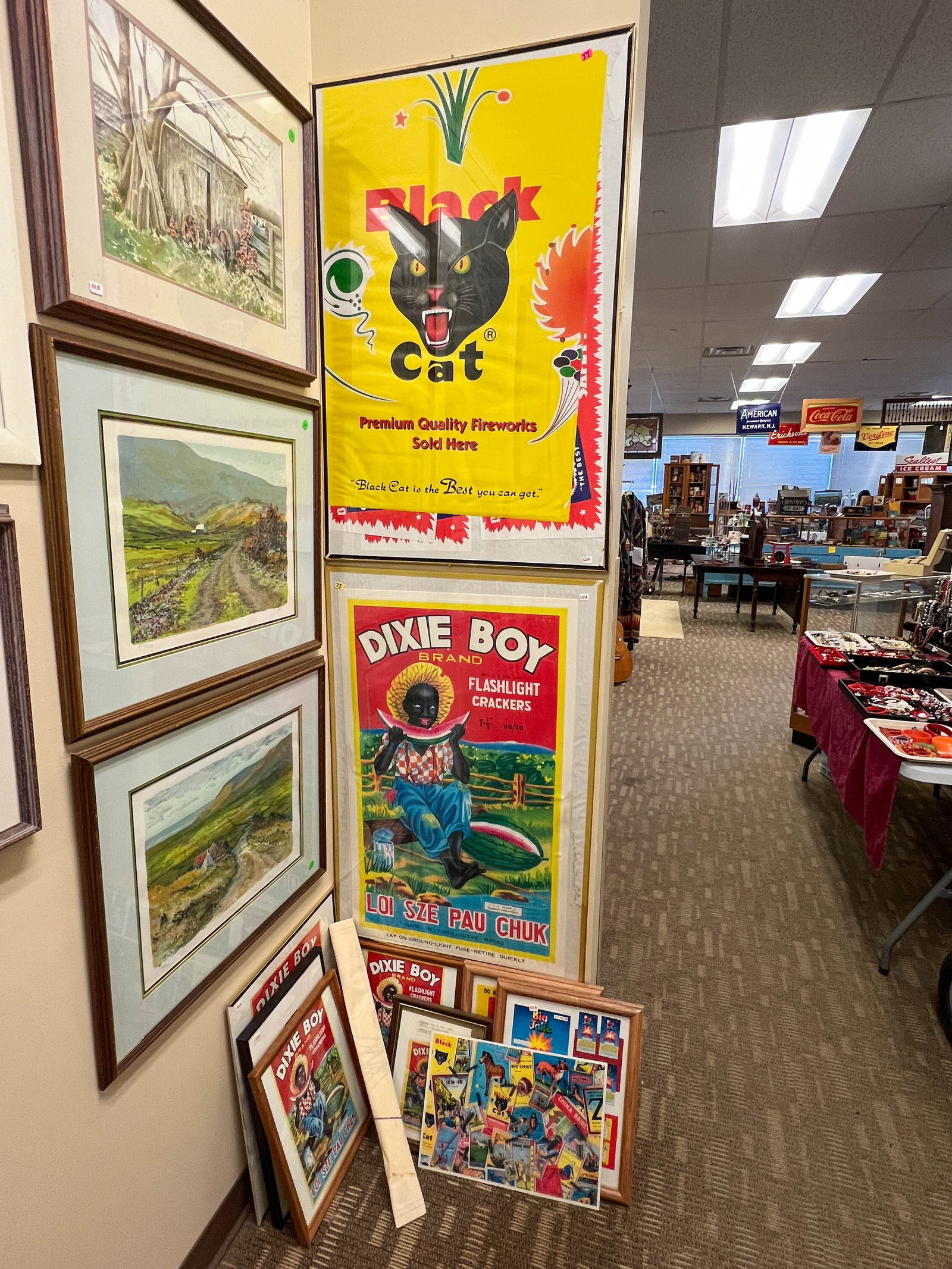 Set of 10 Black Cat Dixie Boy Advertising posters Advertising Posters (1 of 4)