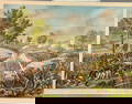 Battle of Antietem Kurz and Allison Original Chromolithograph c.1888