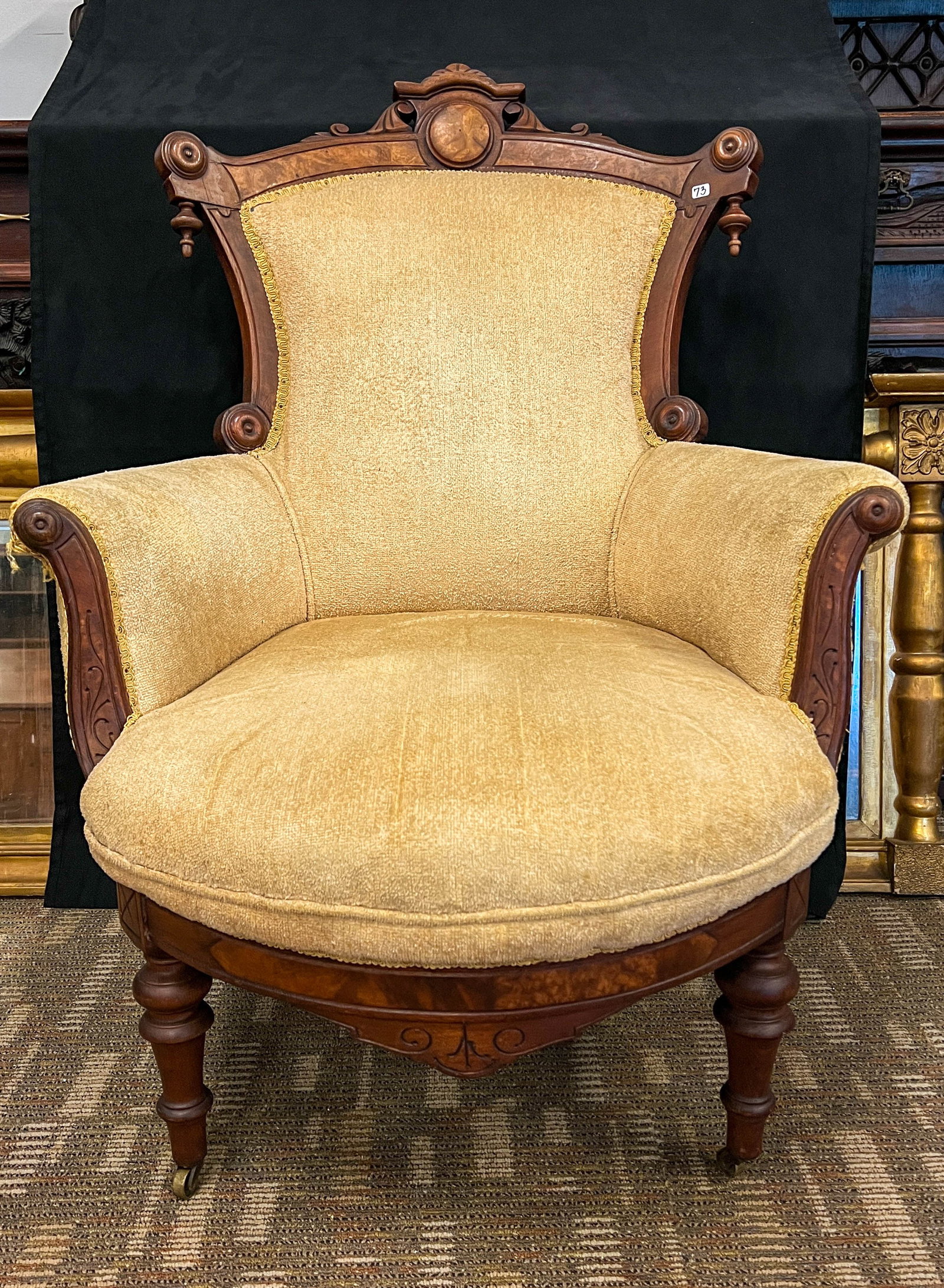 Victorian Parlor Armed Chair (1 of 9)