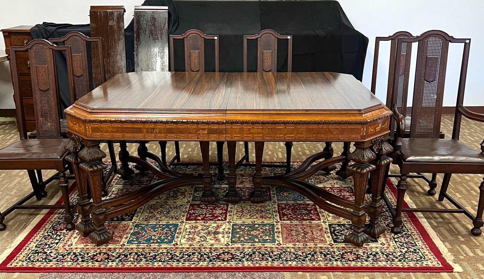 Edwardian Dining Table and Chairs WI Governor Robert La Follette SR. (1 of 16)