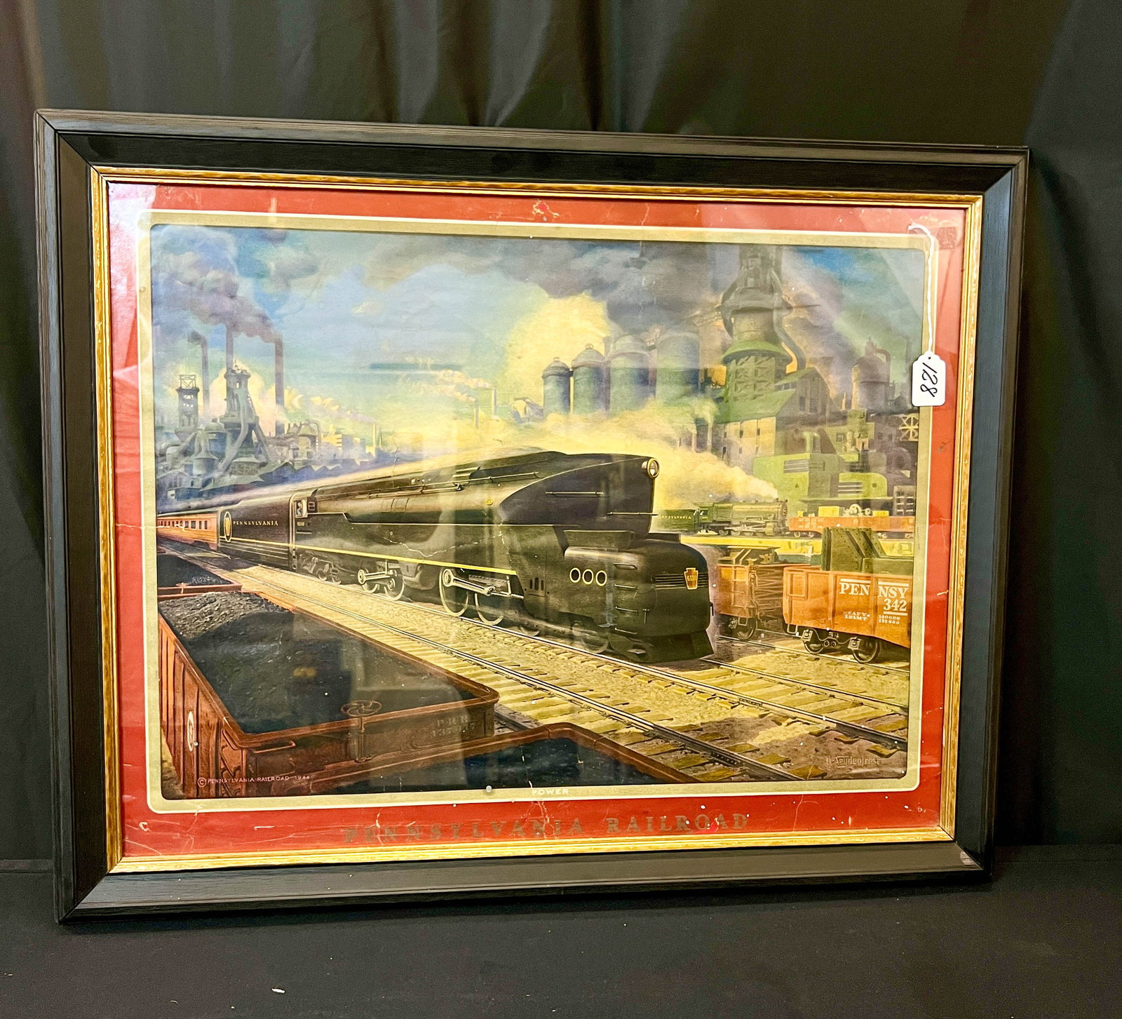 Art Deco Pennsylvania Railroad Calender Art by Alexander Leydenfrost C.1945 (1 of 18)