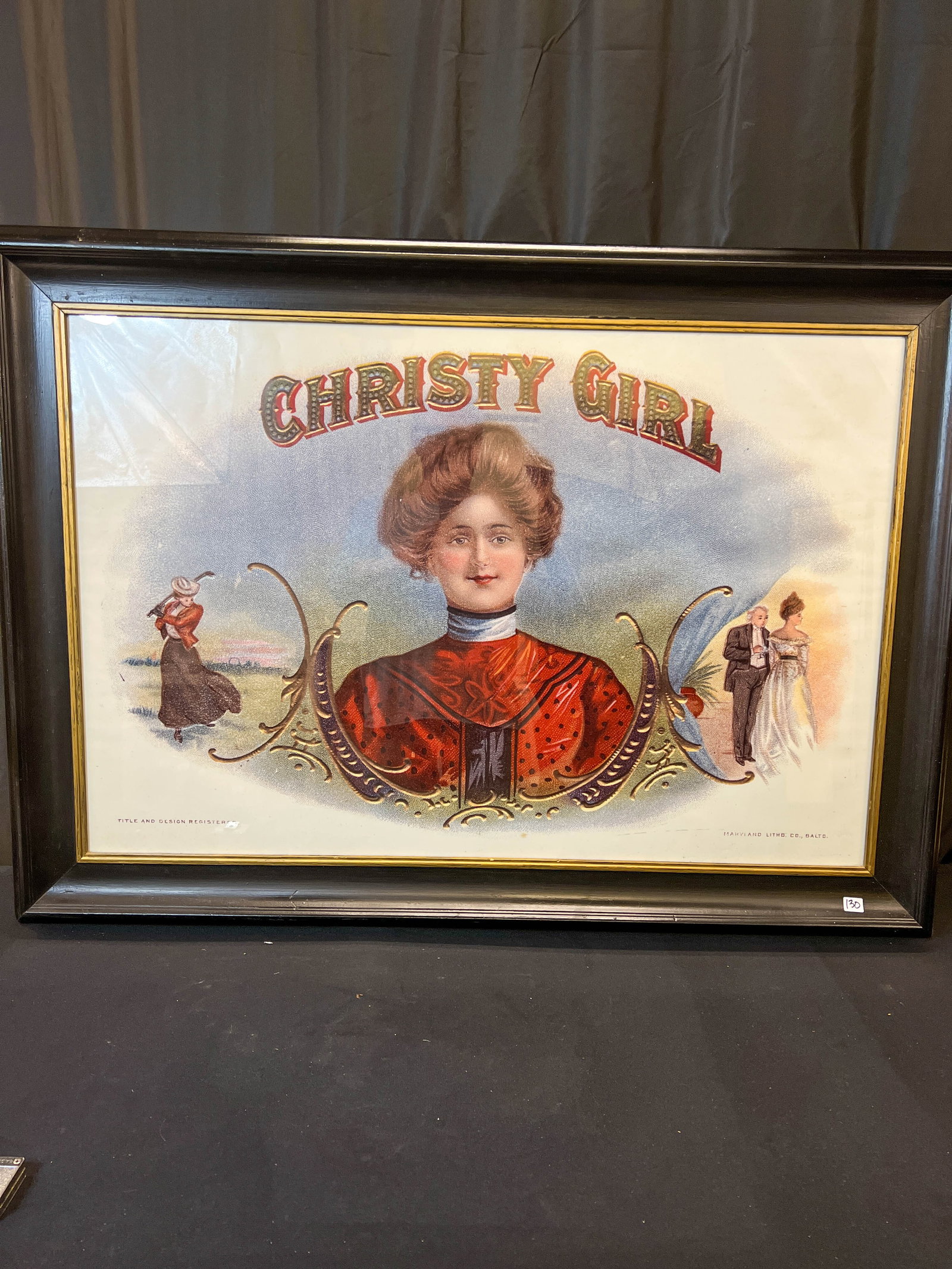 Large Christy Girl Cigar Box Poster (1 of 6)