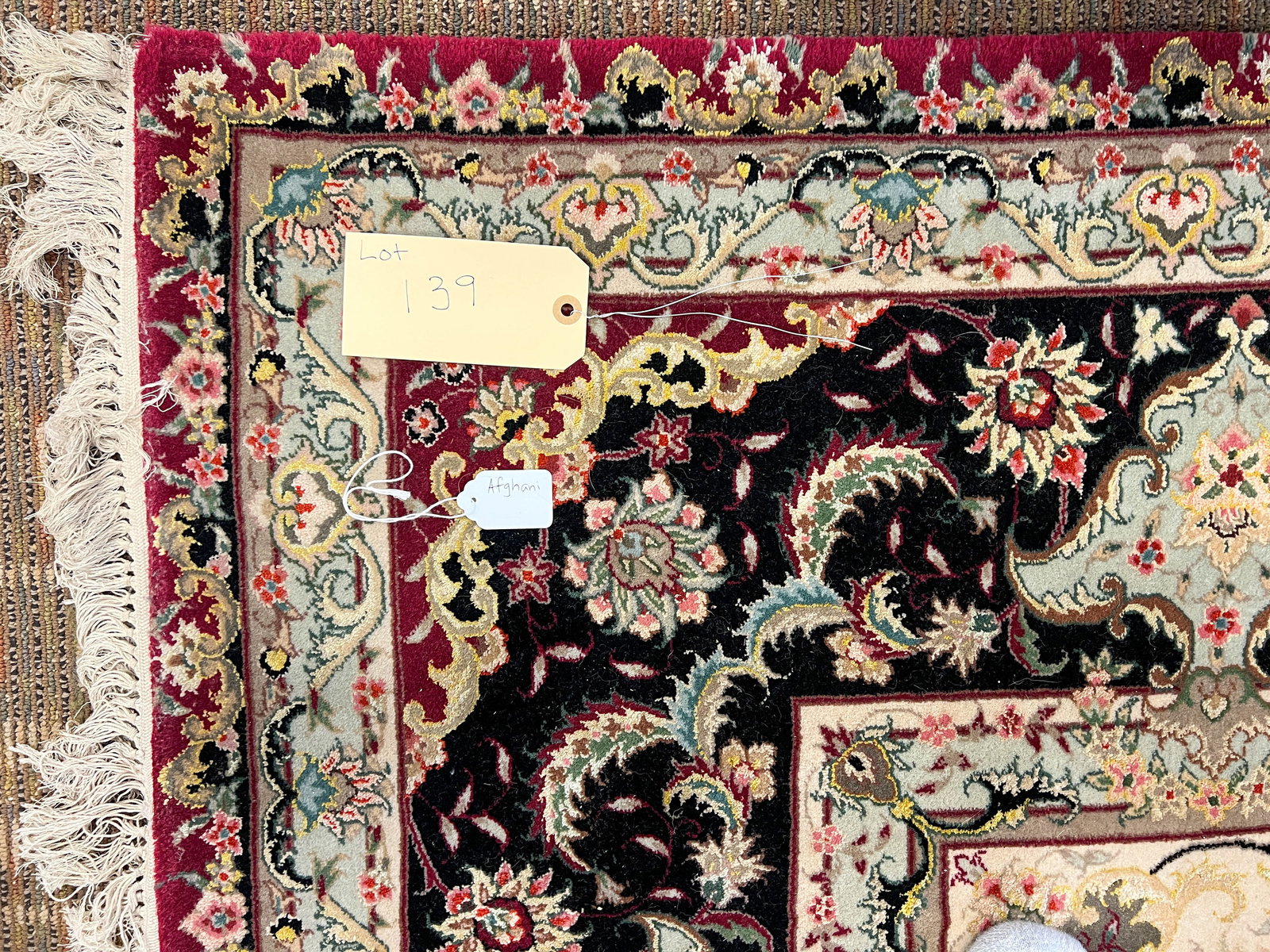Afghan Wool Hand Knotted Rug (1 of 4)