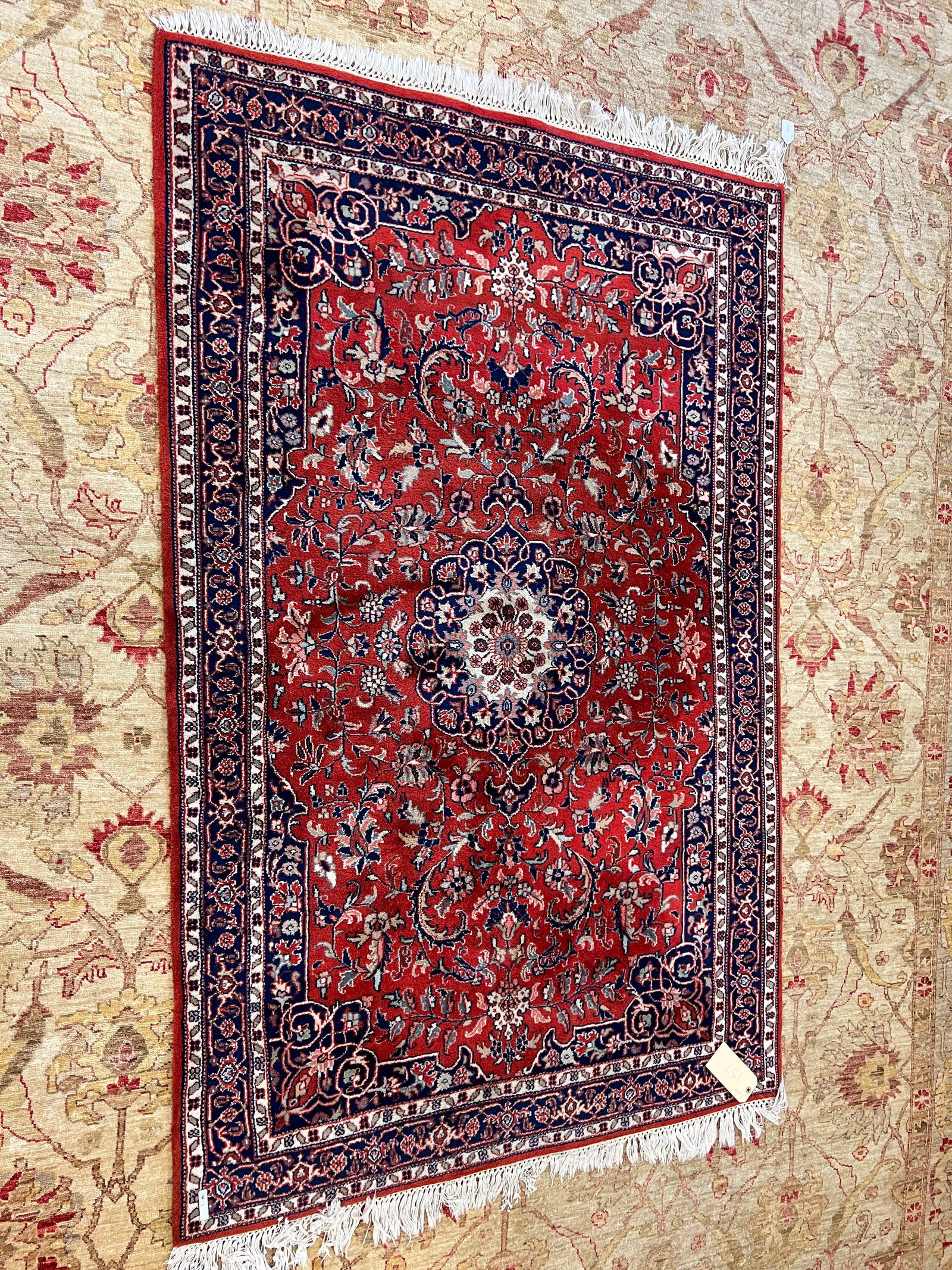 Antique Sarouk Finely Knotted Rug (1 of 4)
