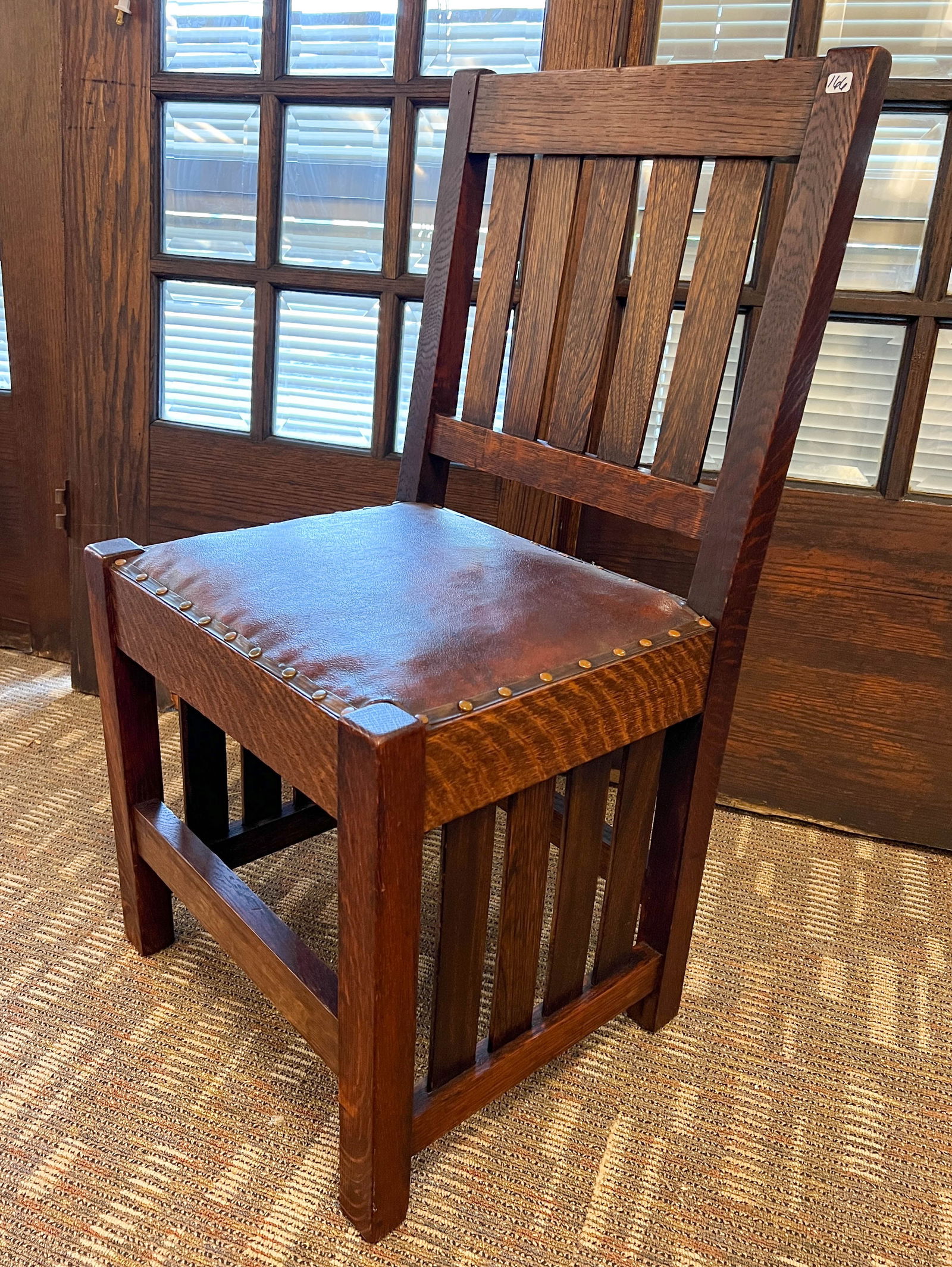 Arts and Crafts Quartersawn Oak Chair (1 of 7)
