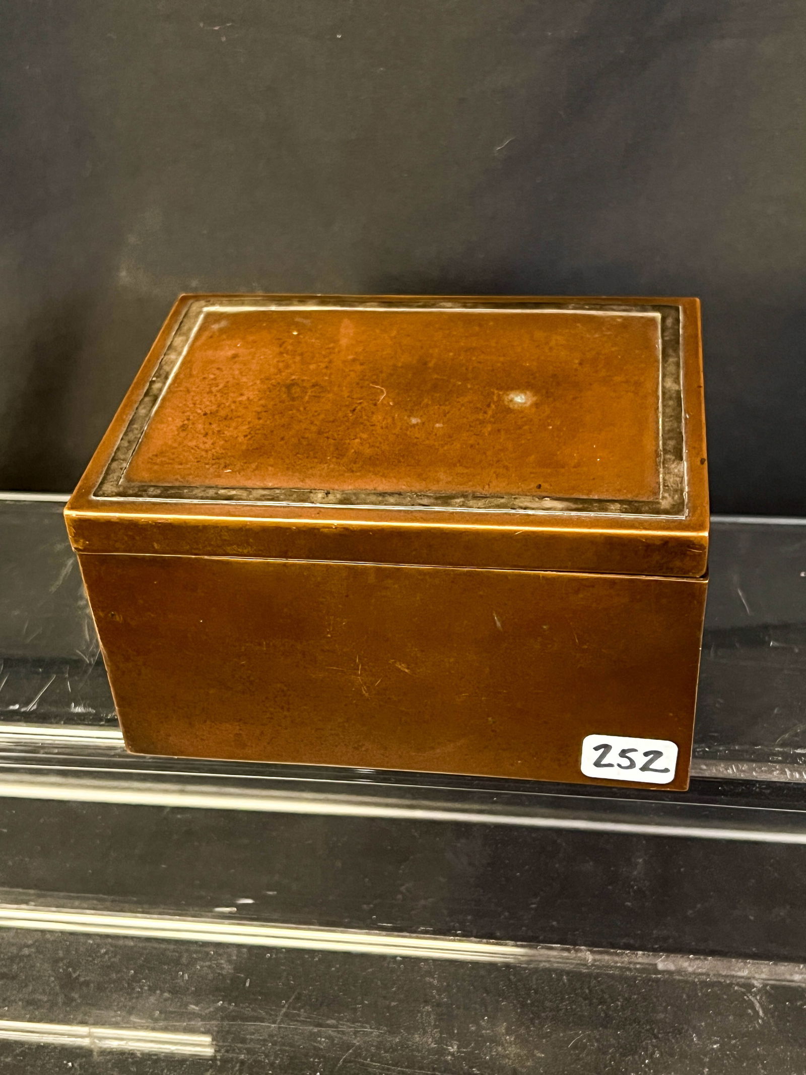 Bronze and Sterling Arts and Crafts Cigarette Box by Heintz AMS (1 of 3)