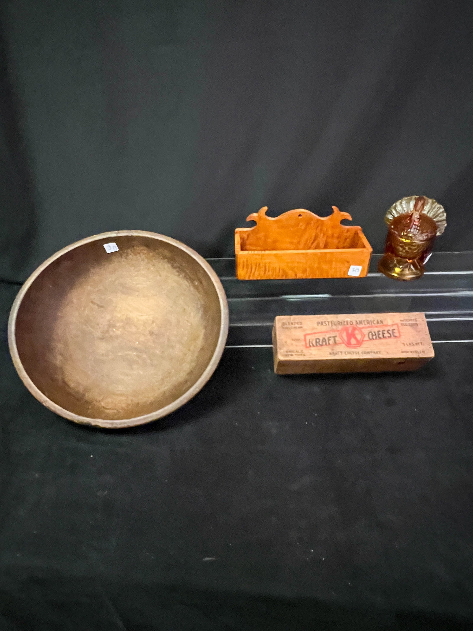 Primative Kicthen Group, Early Kraft Cheeze Box, Dough Bowl, More (1 of 11)