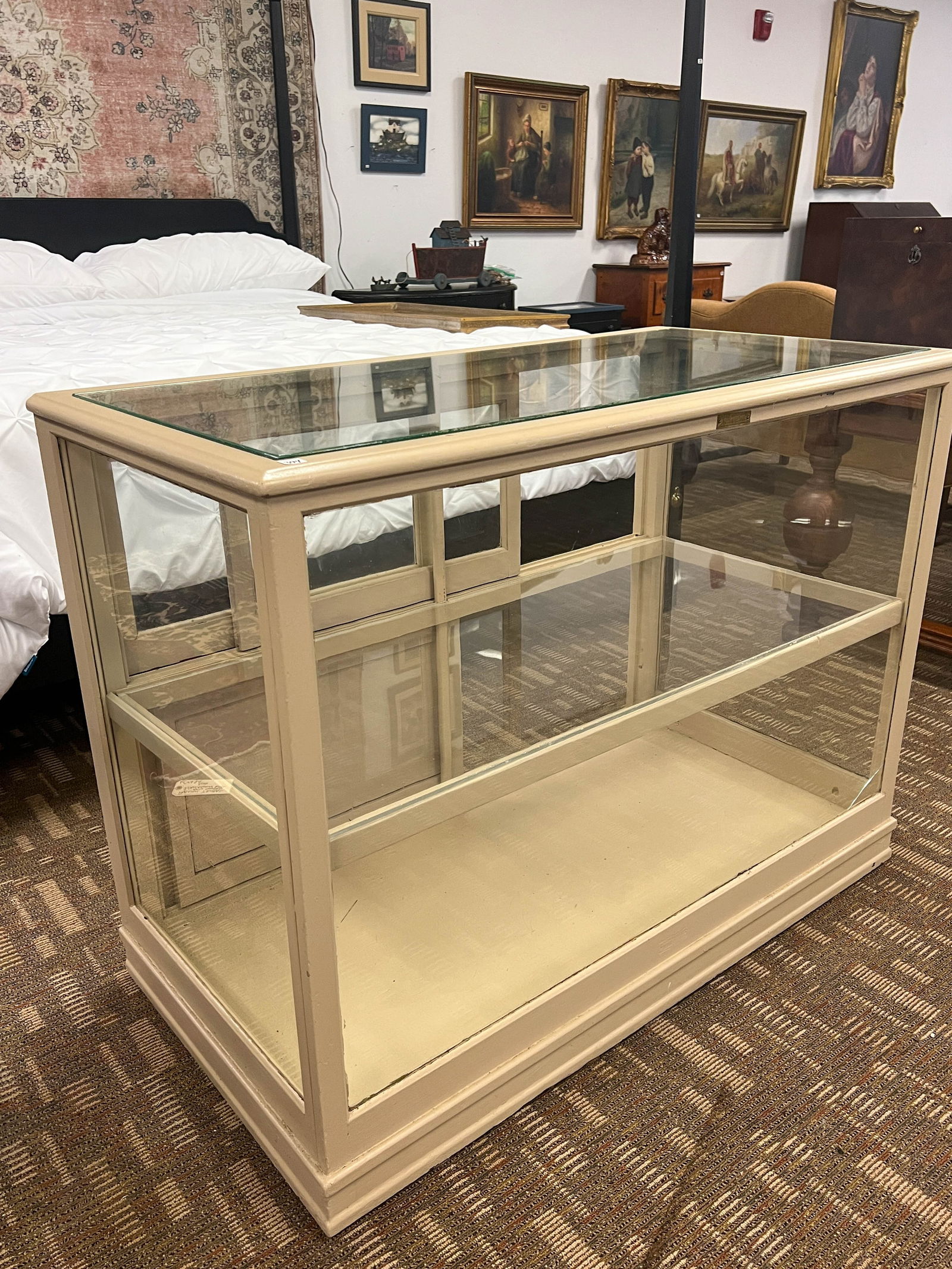 Painted Oak Store Display Case (1 of 5)