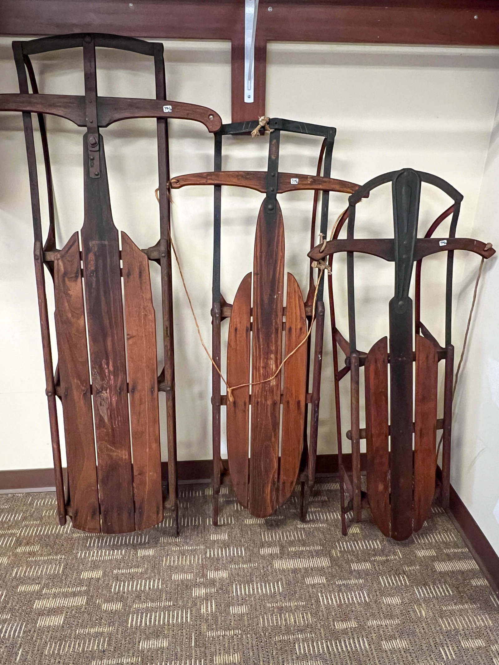 3 Children's Sleds c.1900-1920 (1 of 16)